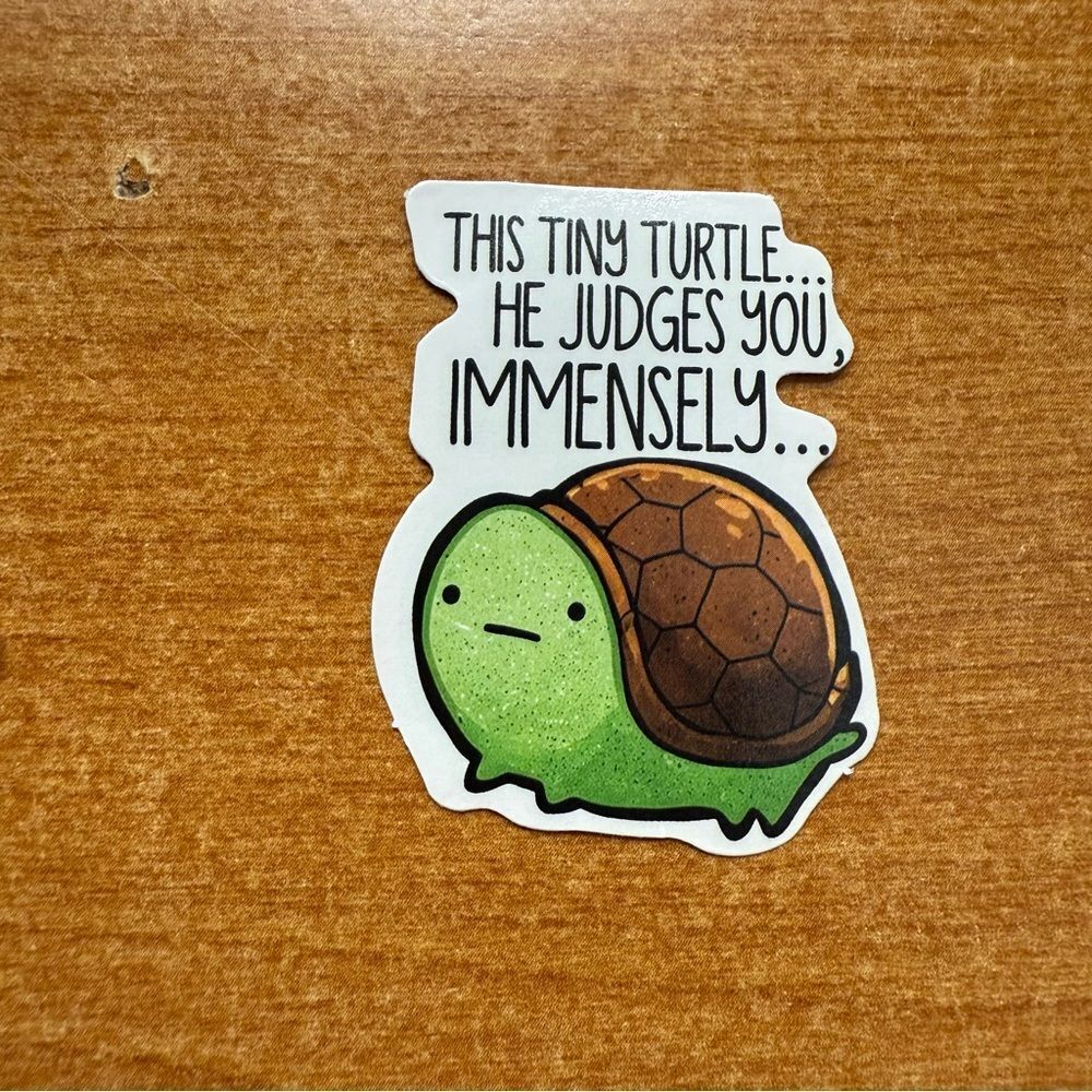 Green‎ and Brown Turtle Sticker
